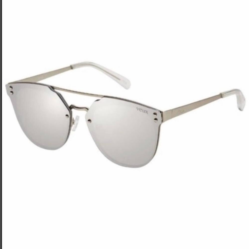 Olivet Sunglasses Silver White Fox Boutique x Veux
